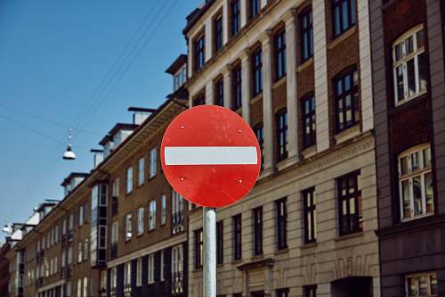 road sign white and red road signage stopsign